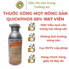 Thuốc xông mọt nông sản QUICKPHOS 56% tiêu diệt mọt gạo, lúa, thóc xuất xứ Ấn Độ chai 1667 viên 0.6g