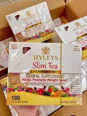 100 gói trà thảo mộc Hyley's Slim Tea 9 Flavor Assortment Mỹ