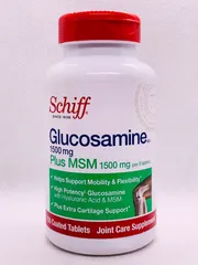 Viên uống bổ khớp Schiff Glucosamine 1500mg, MSM và Hyaluronic Acid 150 viên