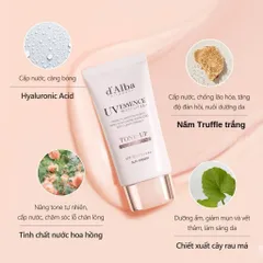 Kem chống nắng d' Alba nâng tông da UV Essense Waterfull Tone-up Sun Cream SPF 50+ 50ml