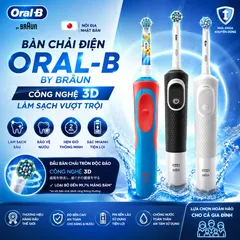 Bàn Chải Điện Oral-B By Braun Nhật Bản Chính Hãng | Công Nghệ Làm Sạch 3D, Chăm Sóc Răng Miệng Hiệu Quả