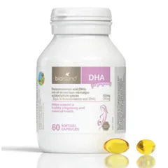 Viên uống DHA - Dinh Dưỡng cho Mẹ Bầu BioIsland DHA for Pregnancy 60 viên - Hỗ Trợ Phát Triển Não Bộ & Thị Lực Thai Nhi - S/P Chuẩn Úc