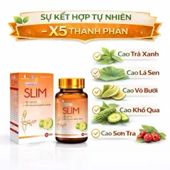 Viên Giảm Cân siêu tốc NANO SLIM Hỗ trợ giảm cân, tạo dáng, giữ dáng, chuyển hóa chất béo dư thừa, giúp dáng thon ngọn
