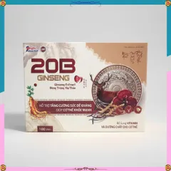 Viên uống 20B Ginseng Mediphar Bổ sung Vitamin, Nhân Sâm, Đông Trùng Hạ Thảo tăng đề kháng 100v 2029