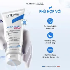 Kem Dưỡng Ẩm Phục Hồi Cho da rất Khô -Viêm da cơ địa Noreva Xerodiane CERA+ Relipidant Nourishing Balm 200ml