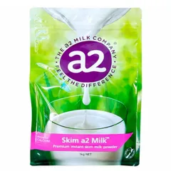 Sữa bột A2 Tách Béo Đạm A2 [Nội địa Úc] Skim A2 Milk Powder 1 kg - Phát Triển Chiều Cao & Thể Lực
