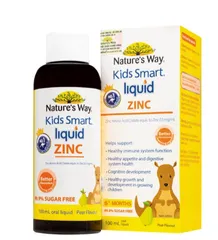 Siro bổ sung kẽm và hỗ trợ kích thích thèm ăn Kids Smart Liquid Zinc Nature's Way (Hộp 100ml)