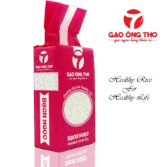 Gạo Nếp Bắc Bạch Ngọc Túi 1Kg - Gạo Ông Thọ - Hạt tròn đều, cơm dẻo mềm