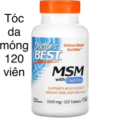 [MỸ] viên MSM Hỗ trợ các khớp khỏe mạnh, tóc, da và móng with optiMSM 1,500 mg 120 viên Doctor’s Best
