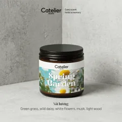 Nến Thơm Spring Garden Catelier Cao Cấp, giúp khử mùi, thơm phòng, decor phòng, hương thơm dễ chịu
