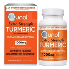 Viên uống Tinh chất Nghệ Qunol Extra Strength Turmeric 1000 mg [120 viên] - Giảm viêm - Hỗ trợ Xương khớp - S/P Chuẩn Mỹ