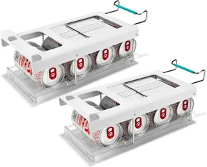 Bộ 2 hộp đựng lon nước ngọt gấp gọn Joseph Joseph 8500008 FridgeStore đặt dưới kệ tủ lạnh