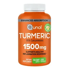 Qunol Tumeric 1500mg - Tinh chất bột nghệ, hỗ trợ viêm loét dạ dày, sản xuất tại Mỹ