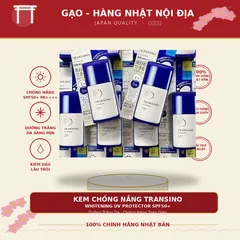 Kem Chống Nắng Transino Whitening UV Protector SPF50+ PA++++ 30ml Hàng Nhật Nội Địa - Dưỡng Trắng Da, Chống Nắng Toàn Diện