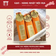 Nước Súc Miệng Propolinse Nhật Bản 600ml Hàng Nhật Nội Địa - Sạch Sâu Mảng Bám, Hơi Thở Thơm Mát Tức Thì