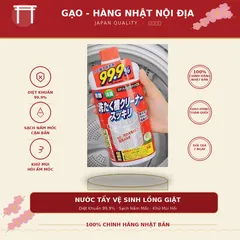Nước Tẩy Vệ Sinh Lồng Giặt Nhật Bản 99.9% Hàng Nhật Nội Địa - Diệt Khuẩn, Khử Mùi, Sạch Cặn Bẩn Lồng Giặt