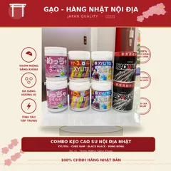 Combo Kẹo Cao Su Nội Địa Nhật Bản (Xylitol, Cube Gum, Black Black, Bong Bóng) - Đủ Vị, Thơm Miệng Sảng Khoái