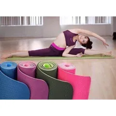 Thảm Yoga TPE 2 Lớp Cao Cấp Dày 4mm – Êm Ái, Chống Trượt, Bám Sàn Tốt
