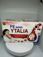 Viên uống FE NANA YTALIA Giúp bổ sung sắt, acid folic cho cơ thể - Hộp 60 viên