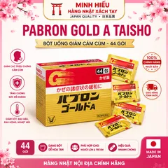 Bột Uống Giảm Cảm Cúm Taisho Pabron Gold A 44 Gói Nhật Bản - Hỗ Trợ Giảm Ho, Sổ Mũi, Đau Họng, Hạ Sốt Chính Hãng