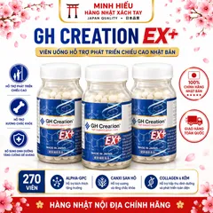 Viên Dinh Dưỡng GH Creation EX+ Nhật Bản 270 Viên - Hỗ Trợ Tăng Trưởng Chiều Cao, Chăm Sóc Xương Khớp