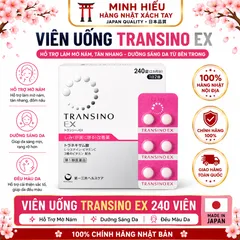 Viên Uống Trắng Da Transino EX 240 Viên Nhật Bản - Hỗ Trợ Giảm Nám, Tàn Nhang, Đều Màu Da