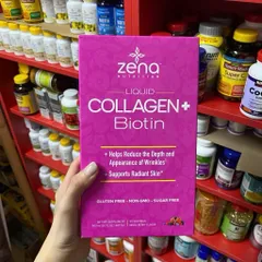 [ĐỦ BILL+AIR  10/2026] Collagen dạng nước Zena Nutrition Liquid Collagen + Biotin 900ml của Mỹ 778753