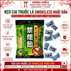 Kẹo Cai Thuốcc Lá Smokeless Nhật Bản - Hỗ Trợ Giảm Cơn Thèm, Thanh Lọc Cơ Thể, Hương Bạc Hà Dễ Sử Dụng