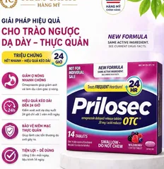 Hàng Mỹ - Prilosec OTC Omeprazole 20mg 14 Viên - Hỗ Trợ Giảm Ợ Nóng Và Trào Ngược Dạ Dày