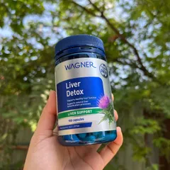 Thanh lí chai bị lem date Viên uống bảo vệ và giải độc gan Wagner Liver Detox 100 viên