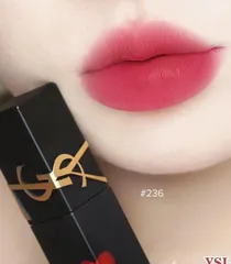 Son kem YSL 236 The Slim Velvet Radical đỏ ruby chuẩn auth, 