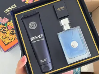 Set Nước Hoa Versace Pour Homme EDT Nam Tính Lưu Hương Lâu (100ml + Sữa Tắm 150ml + Mini 5ml) 🏷️