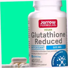 (Loại Tốt) Viên uống trắng da Jarrow Glutathione 500 mg Hỗ trợ làm sáng da tự nhiên, 60 viên Thực phẩm chức năng Hàng Chuẩn Chính Hãng