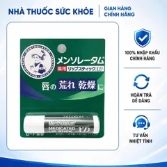 Son Dưỡng Omi Menturm Chính Hãng Nhật Bản - Đẩy Lùi Khô Nẻ Môi, Cung Cấp Độ Ẩm, Hương Bạc Hà Mát Lạnh, 4g