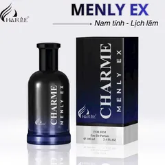 Nước Hoa Nam Charme Menly 100ML - Hương Gỗ Cay Nồng Nam Tính, Sang Trọng và Quyến Rũ, Thích Hợp Dùng Hàng Ngày