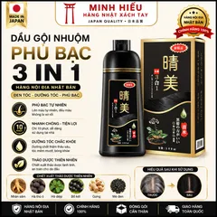 Dầu Gội Nhuộm Tóc PHỦ BẠC KOMI Nhật Bản – Phủ Bạc Tự Nhiên, Lên Màu Nhanh Chỉ Sau Vài Phút, Dễ Sử Dụng Tại Nhà