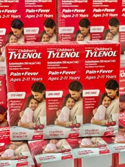 set 3 chai Th..  u...ốc nuoc giảm đau hạ sốt cho trẻ Tylenol Children's,  (Nhập khẩu)my