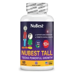 Viên uống Nubest Tall 10+ |60 viên| Hỗ trợ tăng chiều cao vượt trội cho thanh thiếu niên từ 10 - 20 tuổi [S/P nội địa Mỹ]