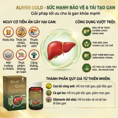 Hỗ trợ giải độc tăng cường chức năng gan Aliver Gold Diamond (C/30v)