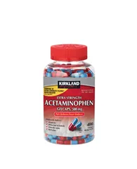 Viên nang mềm Kirkland Signature Extra Strength Acetaminophen giải phóng nhanh 500mg, 400 viên.