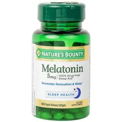 Viên uống giúp điều hòa giấc ngủ giúp ngủ sâu giấc Melatoninn Nature's Bounty (60 viên)