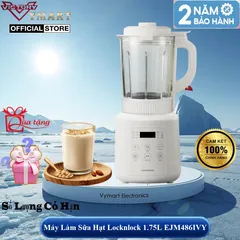 Máy Làm Sữa Hạt Đa Năng Locknlock Bianco Heating Blender EJM486IVY - 1.75L, 800W, Hàng Chính Hãng Bảo Hành 2 Năm