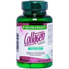 Viên uống giúp đẹp da, móng, tóc chắc khỏe, hỗ trợ chống oxy hoá Hydro-lyzed Collagen With Vitamin C Nature's Bounty (90 viên)