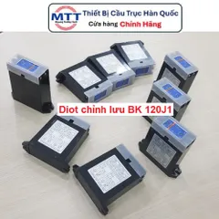 Bộ chỉnh lưu phanh động cơ palang cầu trục BK 120J1 thương hiệu BOKUK AC 380-480V; DC 90V; Tần số 50-60Hz; Cường độ 12A