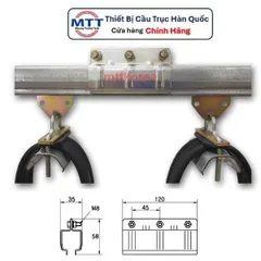 Khớp nối ray chữ C cầu trục (MS-JC1-01) thương hiệu MYUNG SHIN xuất xứ Hàn Quốc - Nối ray cho máng ray chữ C cầu trục