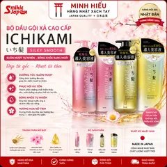 Bộ Gội Xả Ichikami Silky Smooth Kracie Dưỡng Tóc Mềm Mượt Chính Hãng Nhật Bản