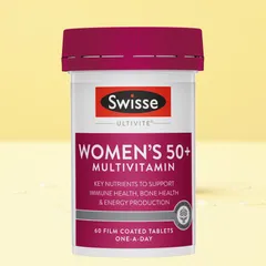 Viên uống Swisse Ultivite Women's 50+ Multivitamin |60 & 90 viên| cho nữ giới sau 50 tuổi - Cân đối dưỡng chất cho cơ thể & Nâng cao chỉ số sức khỏe toàn diện