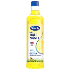 Dầu đậu nành Simply 1l bảo vệ sức khoẻ tốt cho tim mạch