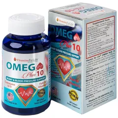 Viên uống giúp chống oxy hóa, hỗ trợ tốt cho tim mạch Omega Plus 10 Vitamins For Life (60 viên)