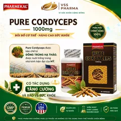Viên uống Đông Trùng Hạ Thảo Pharmekal - Tăng cường sức khỏe, hỗ trợ sức đề kháng (H60 viên)